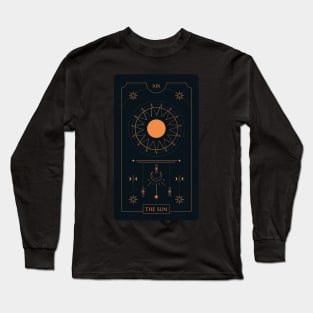 The Sun Tarot Card Long Sleeve T-Shirt